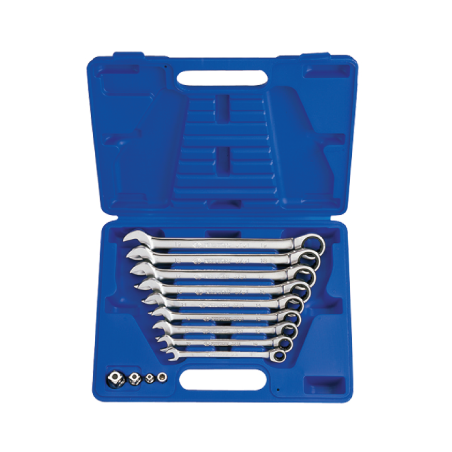 KING TONY 13 (un.) Speed Wrench Set with Adapters 13113MR01