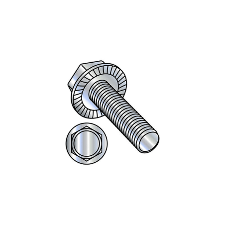 CHEMITOOL FASTENERS Hexagon Head Screw with Flange Serrations DIN 6921-ZN 8.8 M8X30