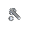 CHEMITOOL FASTENERS Hexagon Head Screw with Flange Serrations DIN 6921-ZN 8.8 M8X30