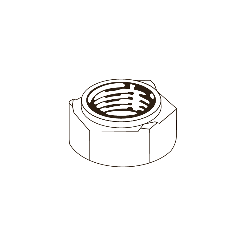Tuerca Hexagonal p/Soldar DIN 929 M6 |8| sem Acabamento CHEMITOOL FASTENERS