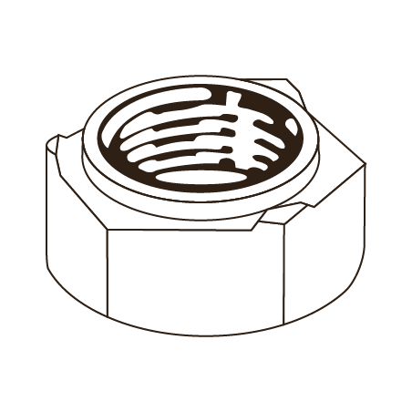 Tuerca Hexagonal p/Soldar DIN 929 M6 |8| sem Acabamento CHEMITOOL FASTENERS
