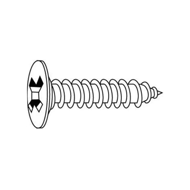 CHEMITOOL FASTENERS Self Tapping Screw Extra Low Head PHILLIPS LV075 4,2x13 A2 Passivated Stainless Steel CHEMITOOL FASTENERS Self Tapping Screw Extra Low Head PHILLIPS LV075 4,2x13 A2 Passivated Stainless Steel