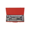 24PC 1/2" SOCKET SET METRIC 12PT CHROME