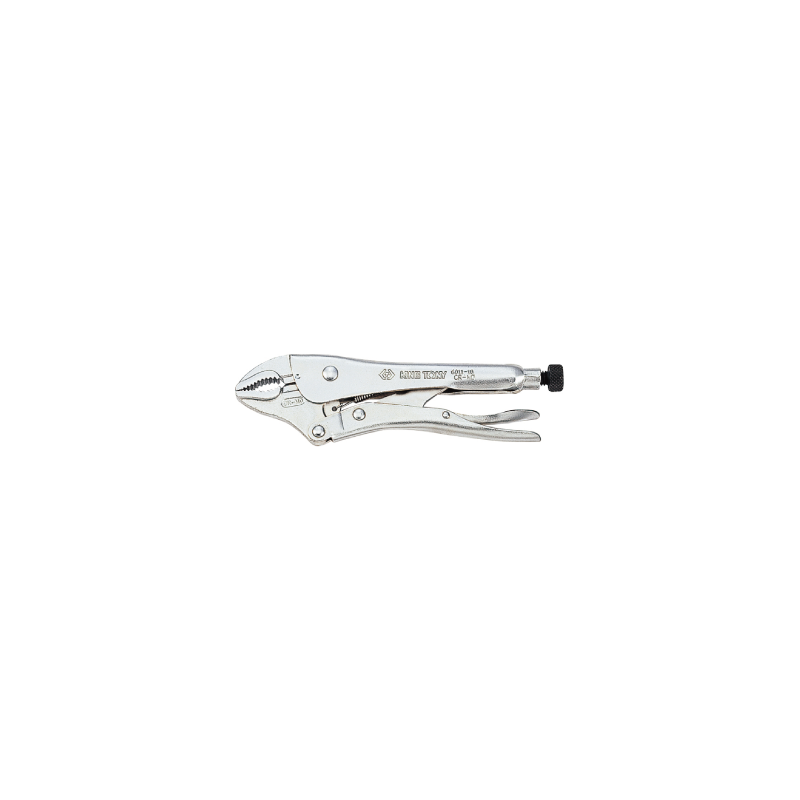 KING TONY 10' Single-Point Lock Grip Pliers Chrome Plated