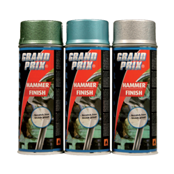 GRAND PRIX Hammer Finish Paint Spray Silver