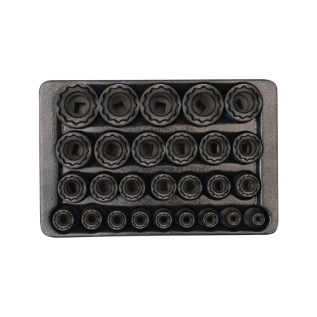 KING TONY Metric Socket Set for Tool Trolley 27 (un.) 9-4827MP