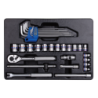 KING TONY Socket Set and Accessories for Tools Trolley 31 (un.)