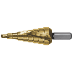 RUKO Stainless Drills, CBN Rectified, Spiral Slot With Cross Shaft HSS-TiN (Nº0/9)