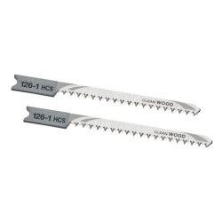 2 lâminas HCS para cortes curvos, corte