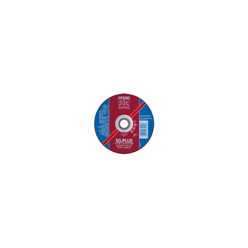 PFERD Grinding Wheels Performance Line Zirkon SG Cast E 178-7 ZA 30 T SGP/22,23