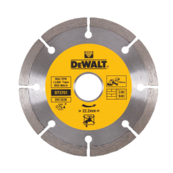 DeWalt dry diamond segmented rim wheels (115 x 22.2 x 7mm)