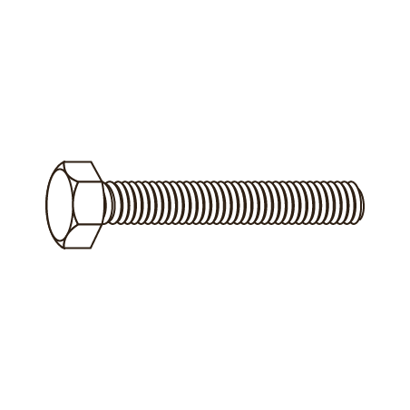 Tornillo Cabeza Hexagonal Tornillo Total DIN 933 M4X8 A2 Acero Inoxidable CHEMITOOL FASTENERS
