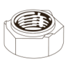 Tuerca Hexagonal p/Soldar DIN 929 M12 |8| sem Acabamento CHEMITOOL FASTENERS