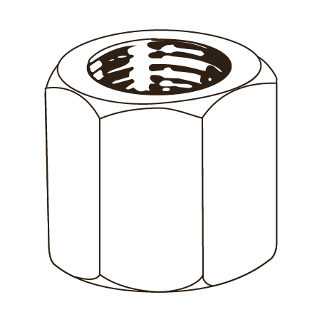 CHEMITOOL High Hex Nut UNI 5587 1,5XD M27 6 Without Finishing