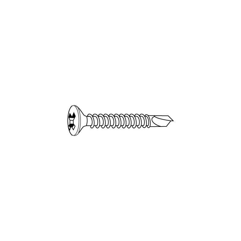 Tornillo Autotaladrante Cabeza Avellanada PHILLIPS DIN 7504P 4,2x13 A2 Pasivado de Acero Inoxidable CHEMITOOL FASTENERS Tornillo Autotaladrante Cabeza Avellanada PHILLIPS DIN 7504P 4,2x13 A2 Pasivado de Acero Inoxidable CHEMITOOL FASTENERS