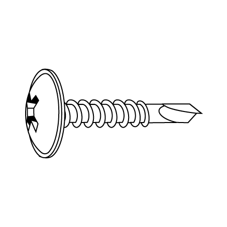 Tornillo Autotaladrante Cabeza Alomada Baja PHILLIPS DIN 7504M 4,2X19 Óxido Negro CHEMITOOL FASTENERS