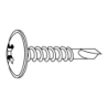 Tornillo Autotaladrante Cabeza Alomada Baja PHILLIPS DIN 7504M 4,2X19 Óxido Negro CHEMITOOL FASTENERS