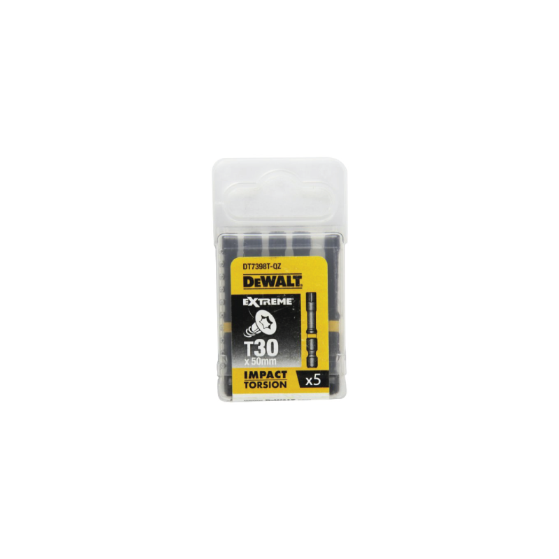 Pontas Torção de Impacto 5 x T30 DeWalt 50mm
