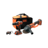 Kit Berbequim e Rebarbadora com Saco de Transporte BLACK+DECKER