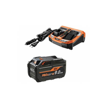 AEG Battery Starter Set Pro18V SETL1860BL Including 1x 9,0 Ah HD Battery and Charger