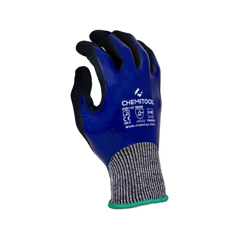 Luva Cut Resistant Anti Corte Revestida Duplo Nitrilo 8 CHEMITOOL SAFETY Luva Cut Resistant Anti Corte Revestida Duplo Nitrilo 8 CHEMITOOL SAFETY