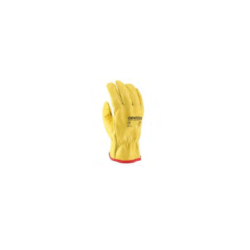 CHEMITOOL Yellow Leather Driver Glove Size 7