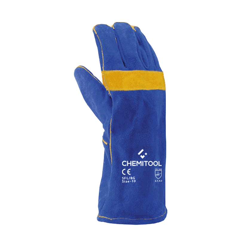 Luva de Soldador Anti-calor 35 cm Reforçada CHEMITOOL Luva de Soldador Anti-calor 35 cm Reforçada CHEMITOOL