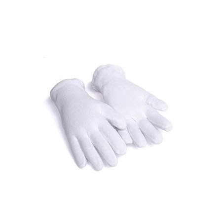 Guante Blanco 100% Algodón Talla 7 CHEMITOOL SAFETY