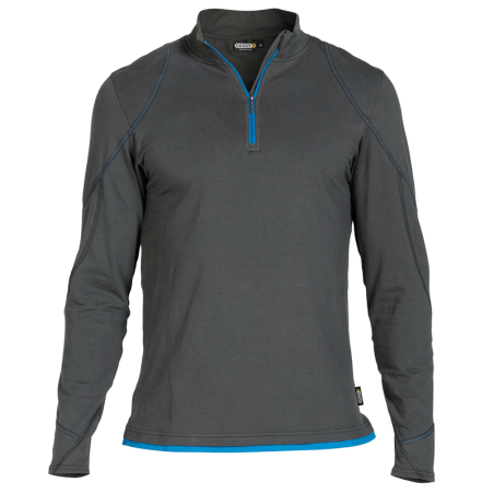 Camisola Sonic XL +/- 220 g/m² Cinzento/Azul Celeste DASSY