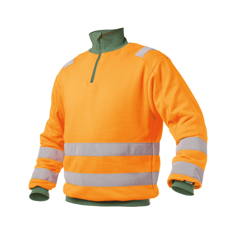 Sudadera Reflectante Denver 3XL +/- 280 g/m² Naranja Fluo/Verde Botella DASSY Sudadera Reflectante Denver 3XL +/- 280 g/m² Naranja Fluo/Verde Botella DASSY