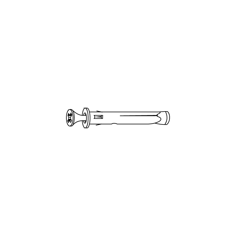 Metal Anchor for Fixing Window and Door Frames LV045 10X72 Zinc plated/Bichromated CHEMITOOL FASTENERS