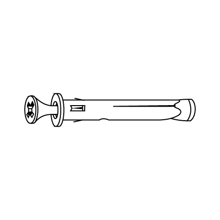 Metal Anchor for Fixing Window and Door Frames LV045 10X72 Zinc plated/Bichromated CHEMITOOL FASTENERS