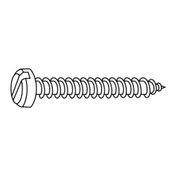 CHEMITOOL Slotted Pan Head Tapping Screw DIN 7971C 2,9x9,5 A2 Passivated Stainless Steel