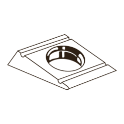 CHEMITOOL FASTENERS Square Taper Washer 8° for U-sections DIN 434 M10 4.8 White Zinc Plated