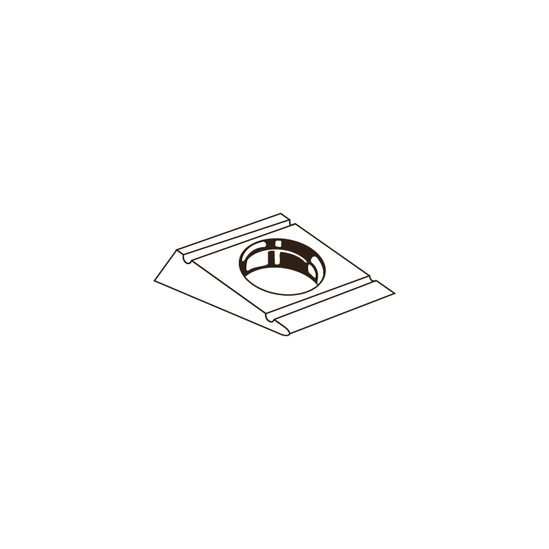CHEMITOOL FASTENERS Square Taper Washer 8° for U-sections DIN 434 M10 4.8 White Zinc Plated