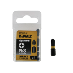 Puntas torsión de impacto 5xPH3 DeWalt 25mm
