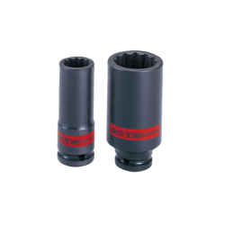 KING TONY 1-1/8' - 1/2' 12 Points Metric Deep Impact Socket