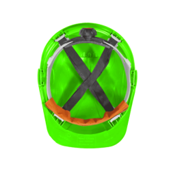 Capacete de Proteção Verde ABS 4P REG.RODA CHEMITOOL SAFETY