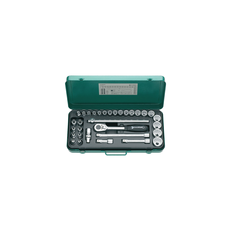 STAHLWILLE Socket Set 1/2' nº 50ma, 39 and 6QR (45 un.) STAHLWILLE Socket Set 1/2' nº 50ma, 39 and 6QR (45 un.)
