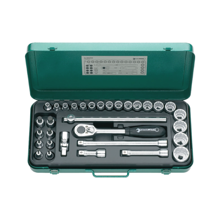 STAHLWILLE Socket Set 1/2' nº 50ma, 39 and 6QR (45 un.)