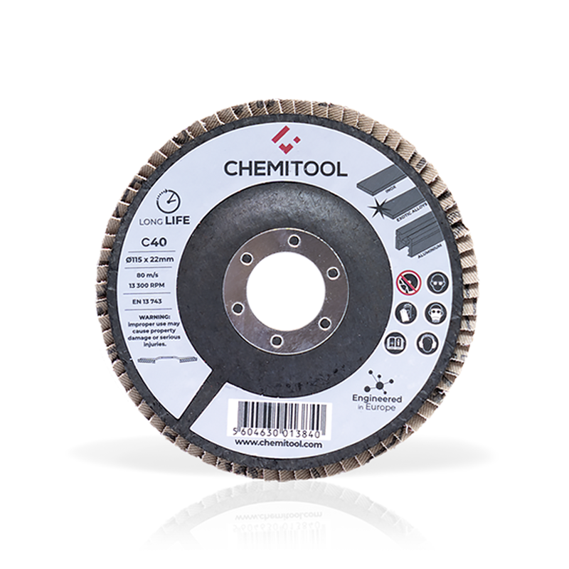 Disco de Lamelas Grão Cerâmico CHEMITOOL Ø125 C60