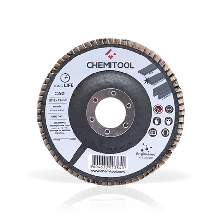 Disco de Lamelas Grão Cerâmico CHEMITOOL Ø125 C60