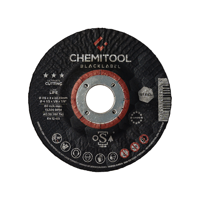 CHEMITOOL BLACKLABEL Concave Metal Cutting Disc Ø115X3 OSA