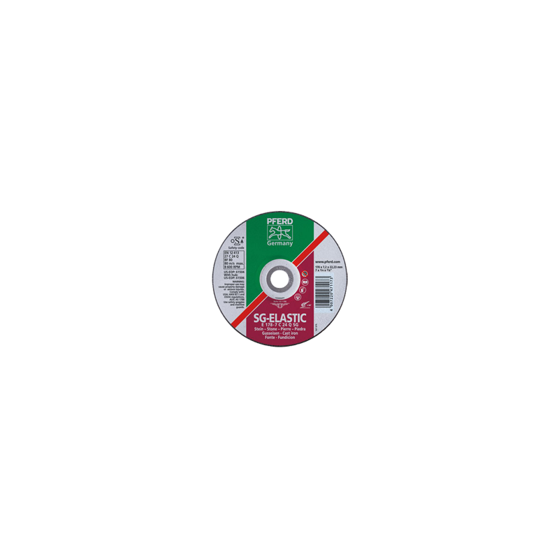 PFERD Grinding Wheels Performance Line SG Cast + Stone E 230-7 C 24 Q SG/22,23