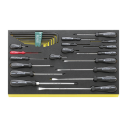 STAHLWILLE TCS 3/3 Tray System with Screwdrivers (27 un.)