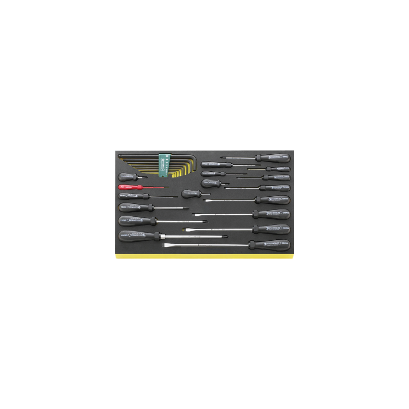 STAHLWILLE TCS 3/3 Tray System with Screwdrivers (27 un.) STAHLWILLE TCS 3/3 Tray System with Screwdrivers (27 un.)