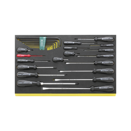 STAHLWILLE TCS 3/3 Tray System with Screwdrivers (27 un.)