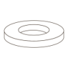 CHEMITOOL FASTENERS Inner Hexagonal Plate Washer DIN 433 M12 4.8 without Finishing