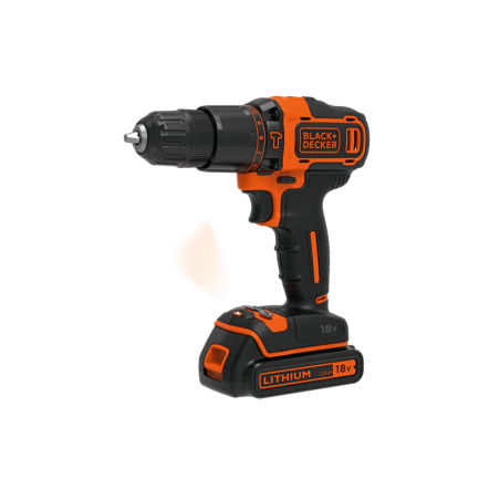 BLACK+DECKER 18V 1,5Ah Lithium-ion Drill Driver with Charger and Kitbox