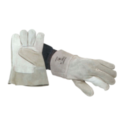 CHEMITOOL SAFETY Palm Welders Glove Leather Size 10